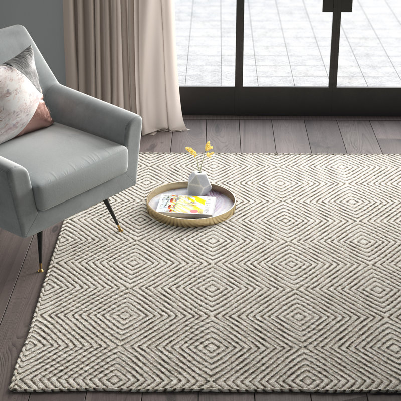 Marcelo HandTufted Wool/Cotton Ivory Area Rug & Reviews AllModern